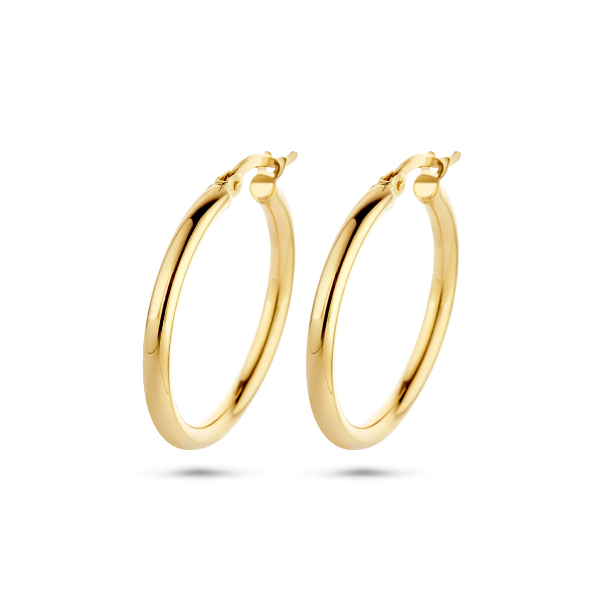 9k Goud Hefboomsluiting Oorring