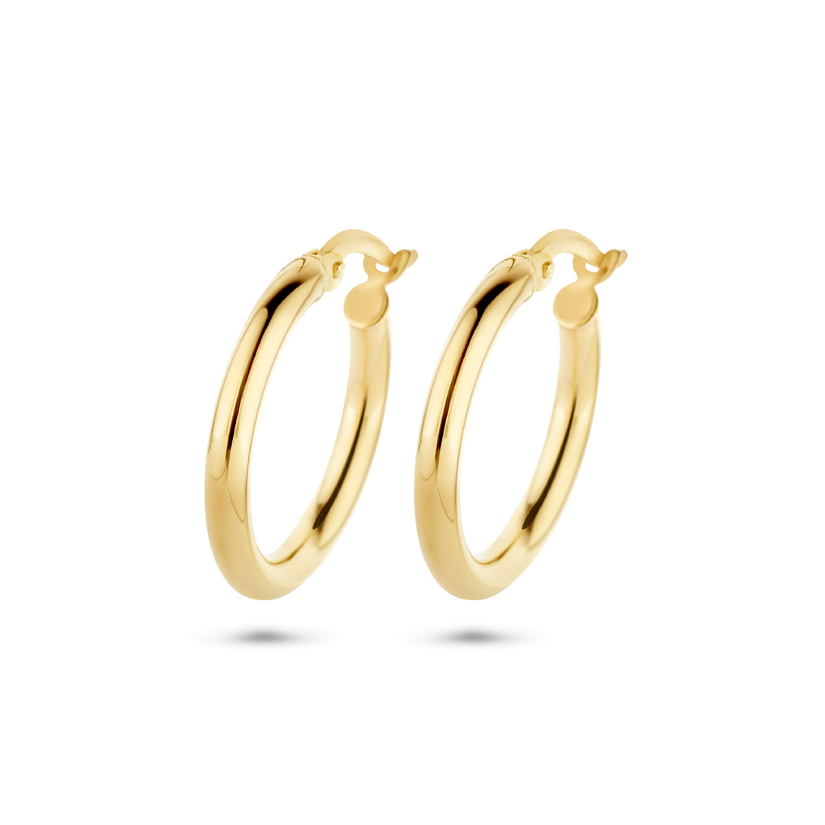 9k Goud Hefboomsluiting Oorring