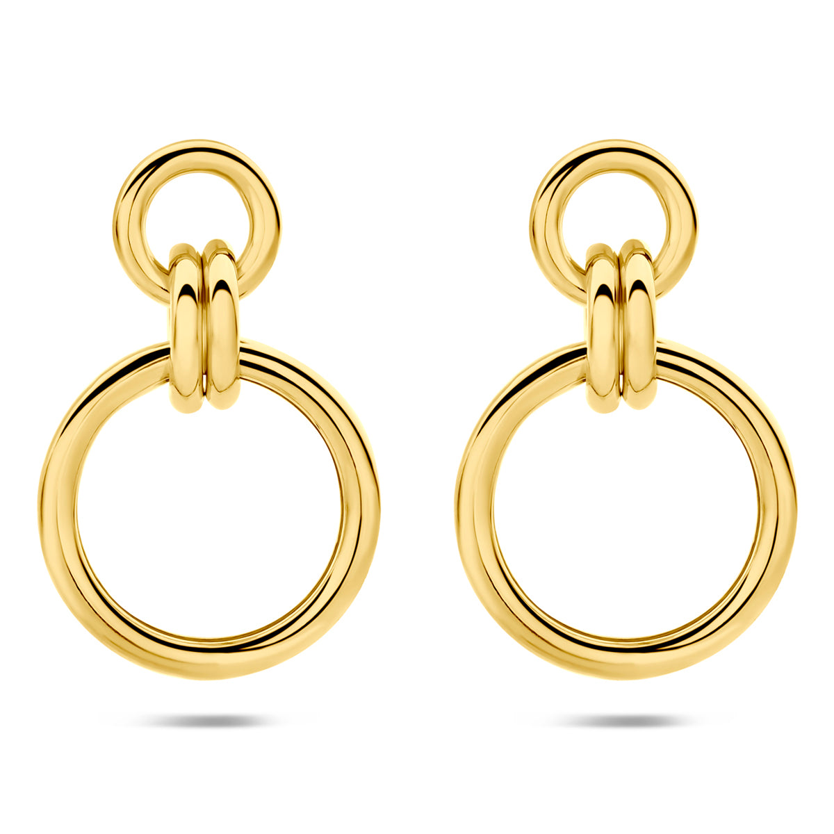 Verguld Zilver Oorhanger Ø20.5mm