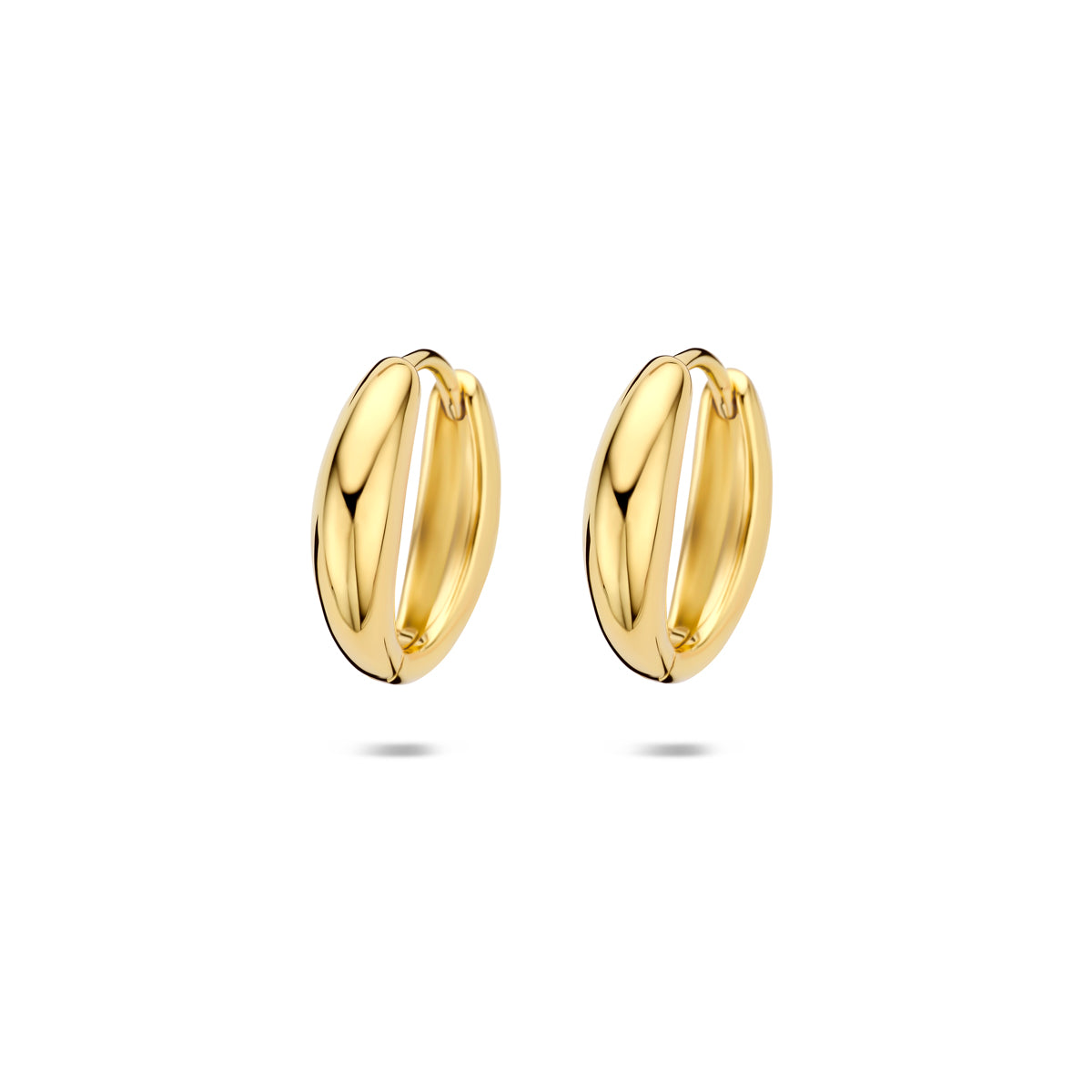 Verguld Zilver Klap Creool 14.5x3.5mm