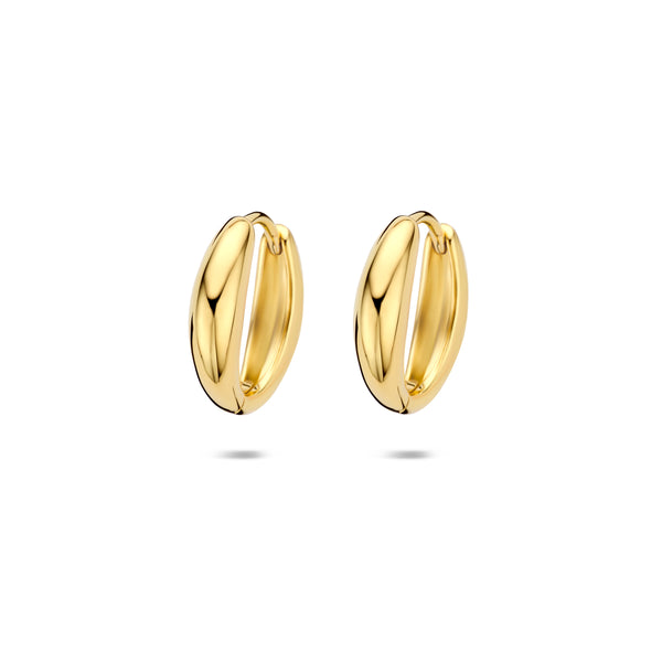 Verguld Zilver Klap Creool 14.5x3.5mm