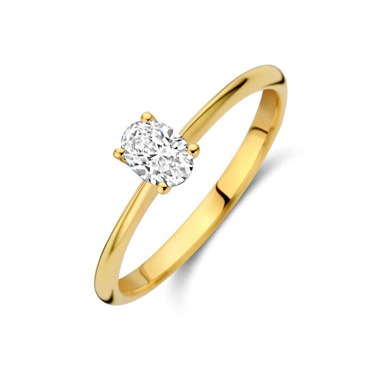 14k Goud Lab Diamant Ring 0.30ct