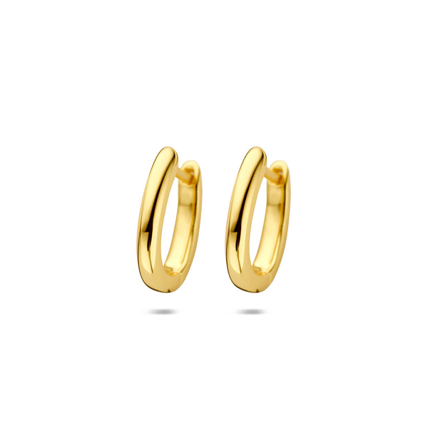 Verguld Zilver Klap Creool 14,5x12mm