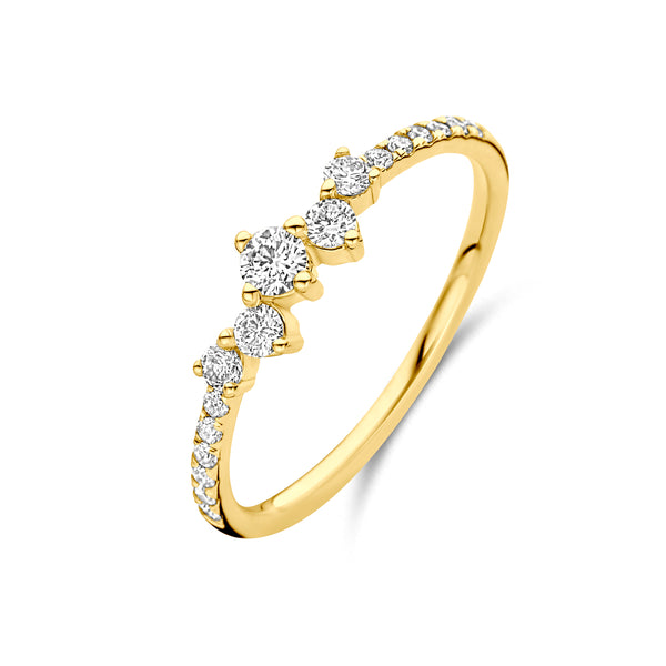 14k Goud Lab Diamant Ring 0.33ct