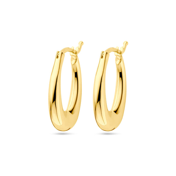 9k Goud Oorring 20x13mm