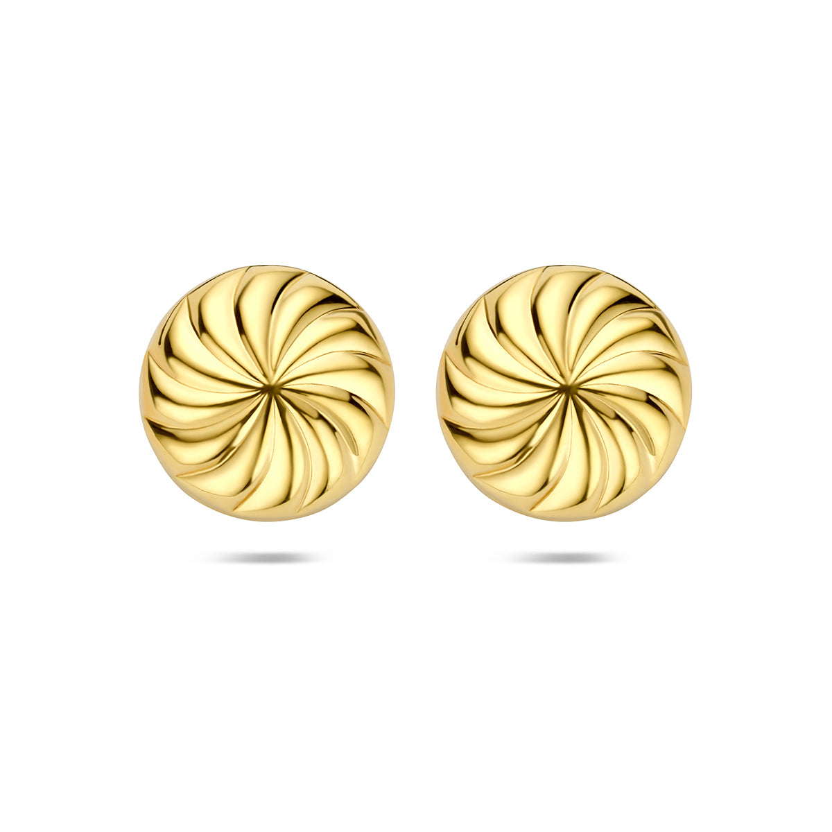 Verguld Zilver Oorknoppen Knoop 18mm 1 Micron