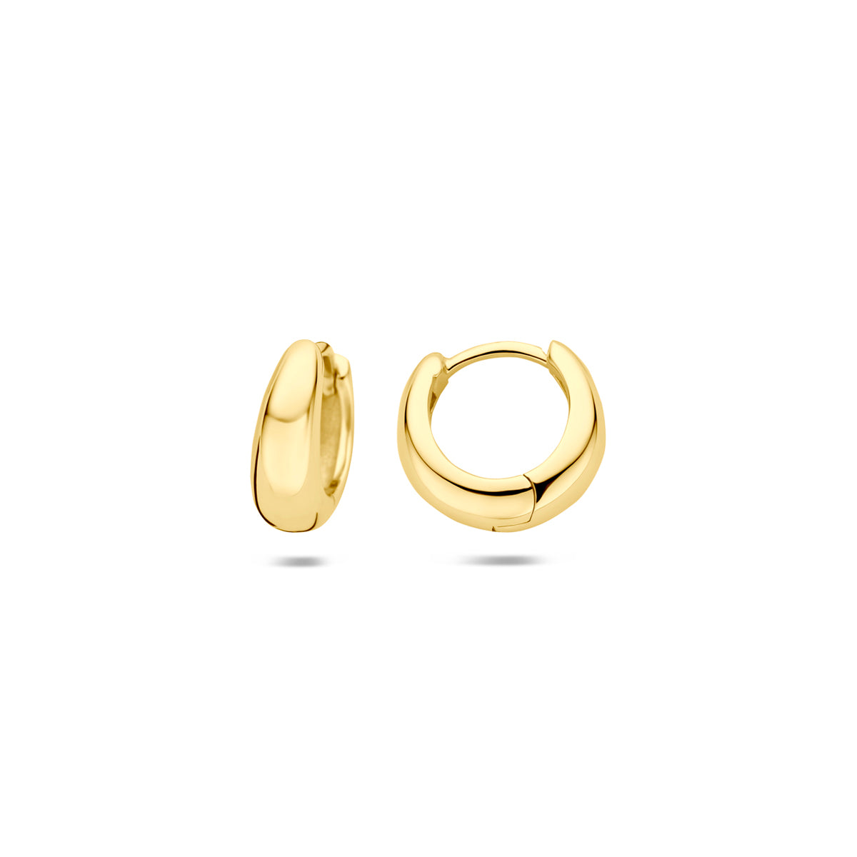Verguld Zilver Klapoorringen Buis 4mm 1 Micron