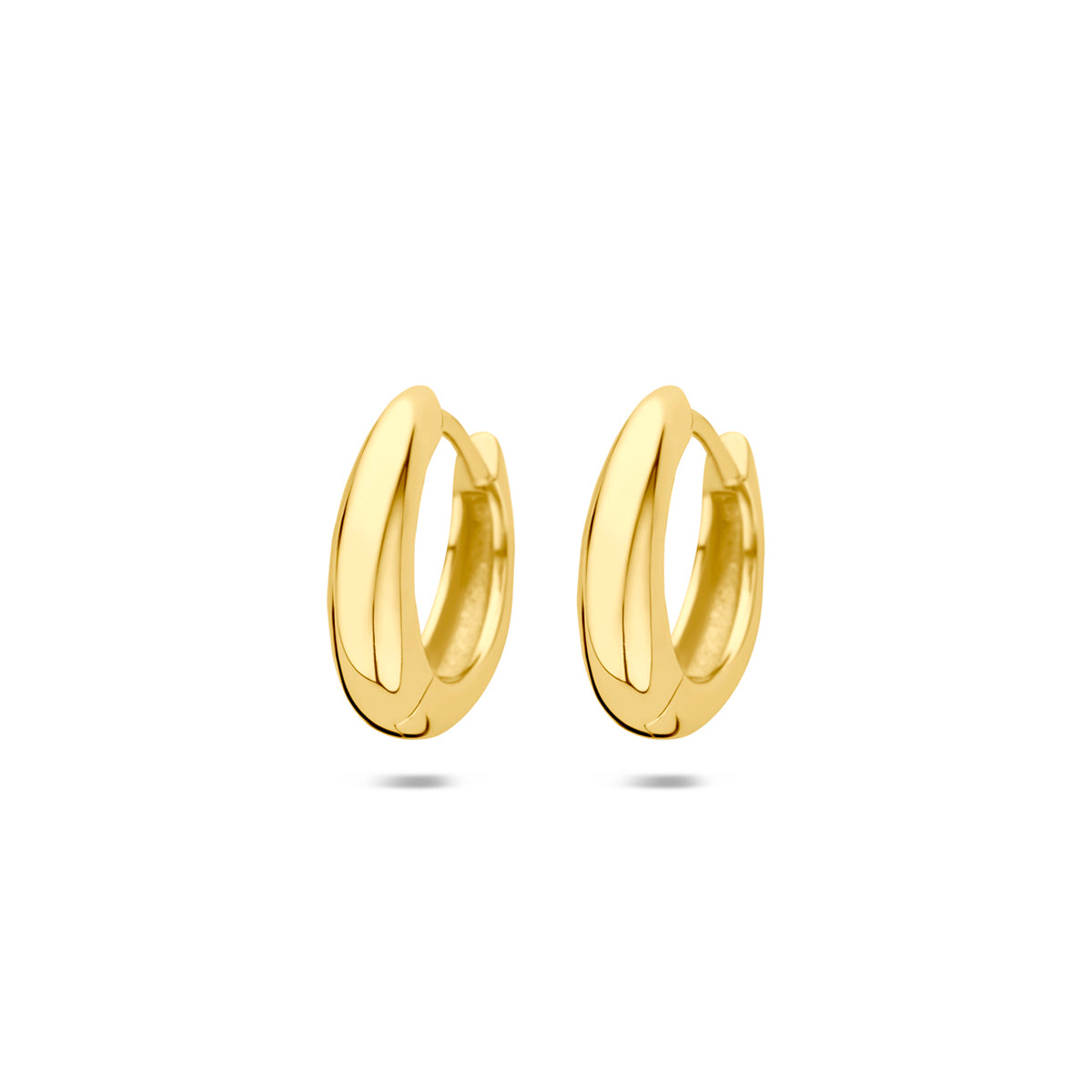 Verguld Zilver Klapoorringen Buis 4mm 1 Micron