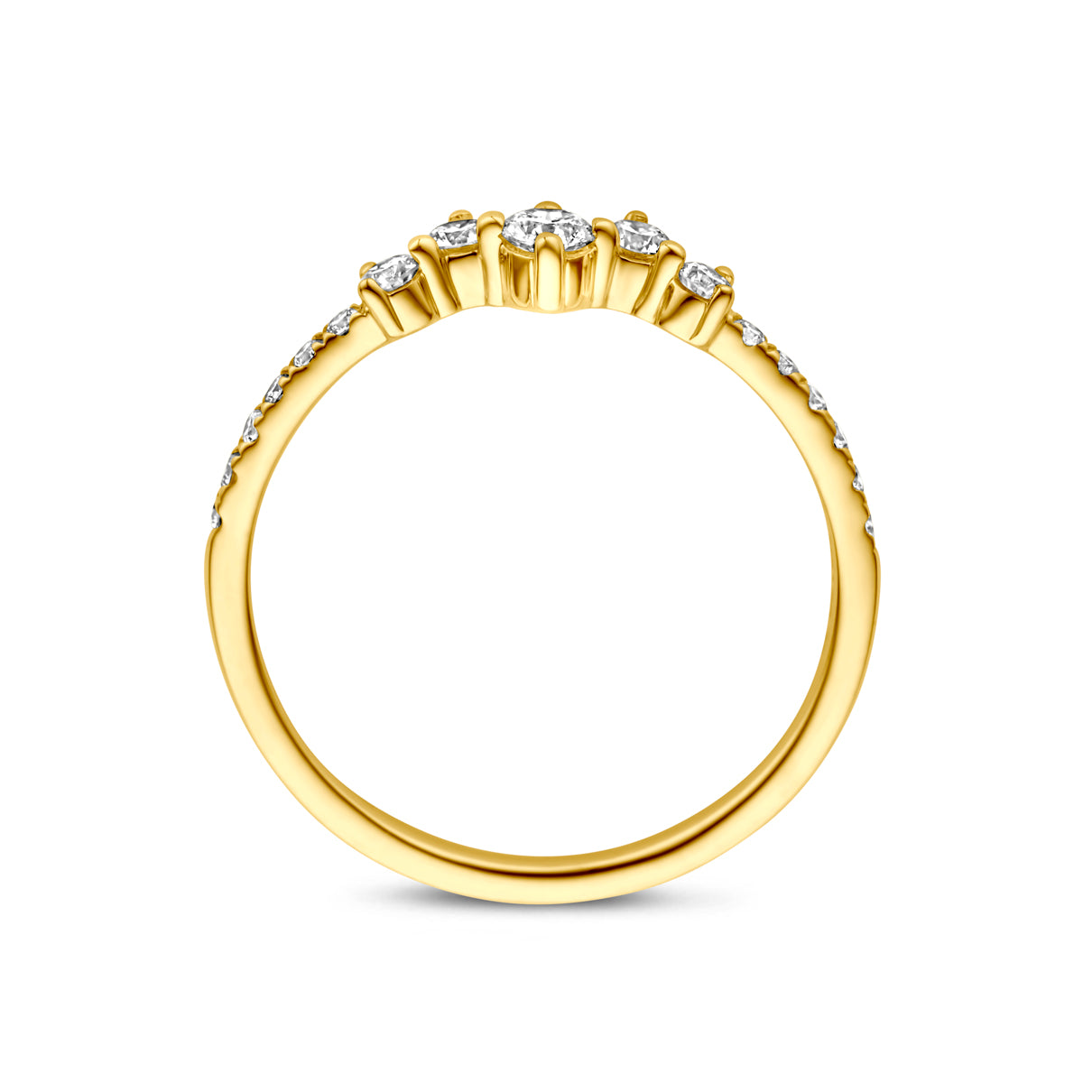14k Goud Lab Diamant Ring 0.33ct