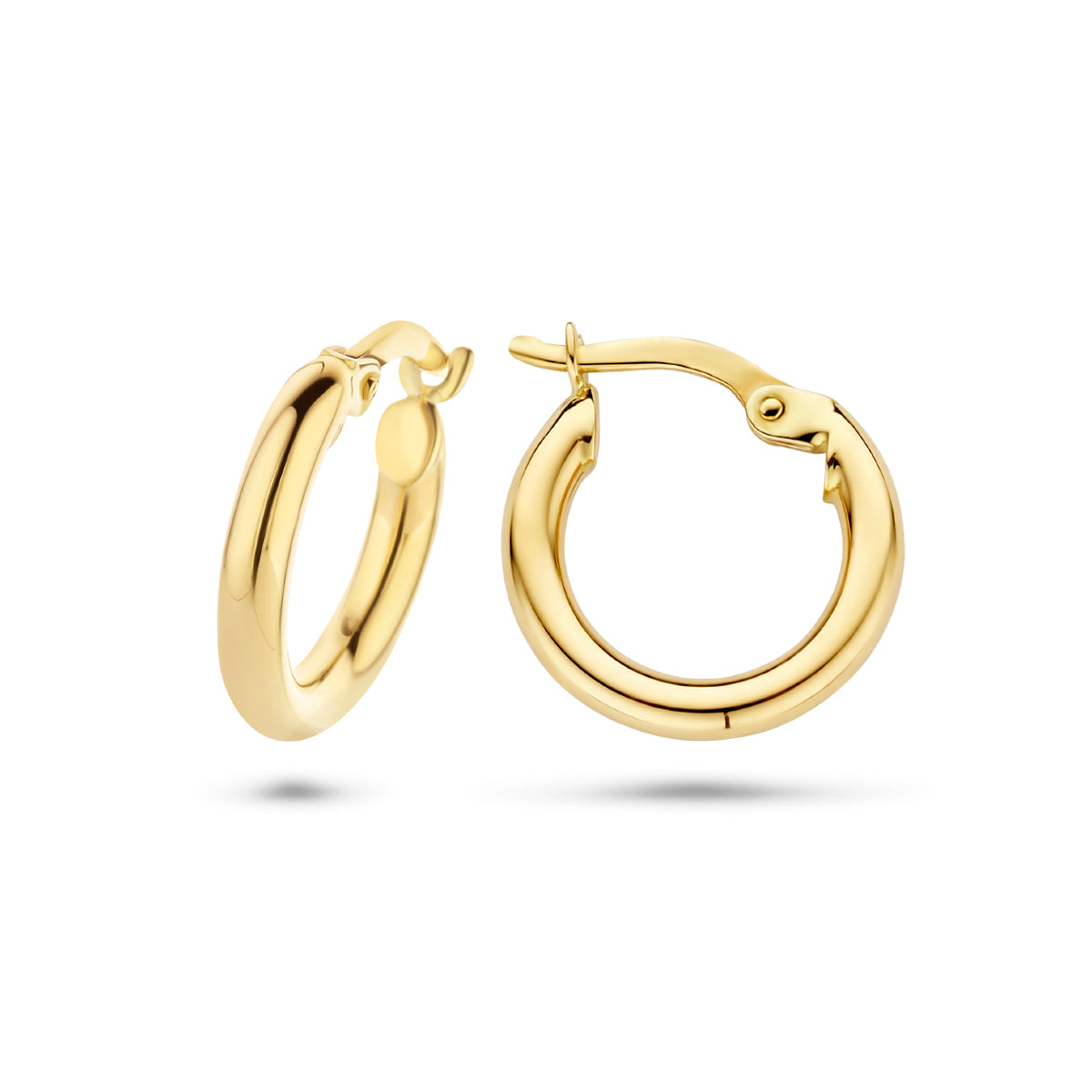 9k Goud Hefboomsluiting Oorring