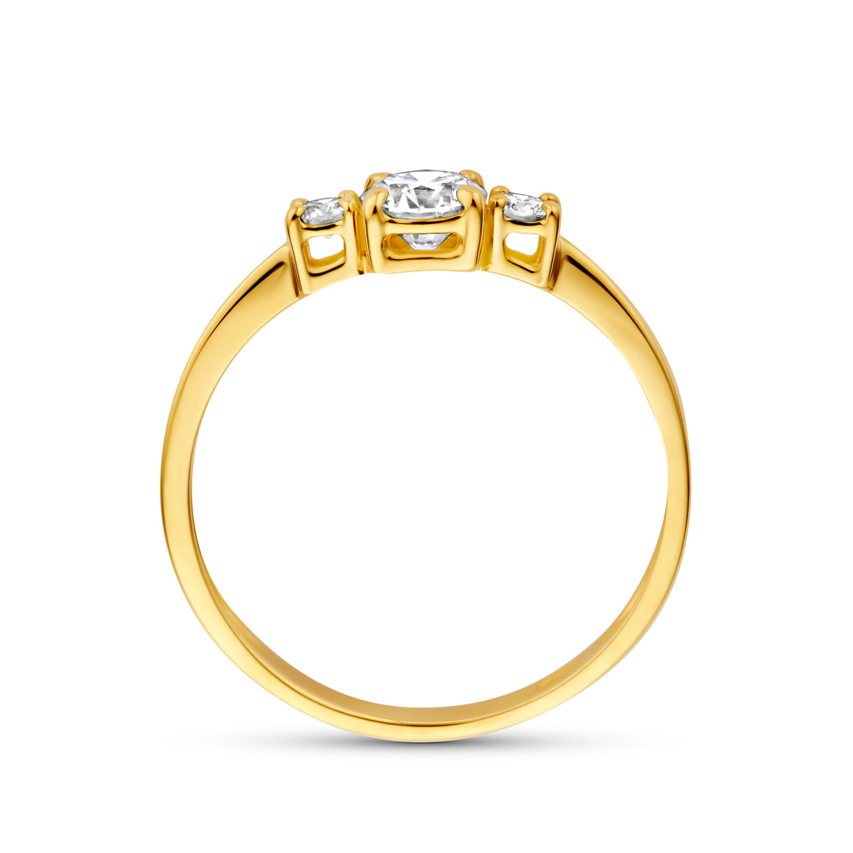 14k Goud Lab Diamant Ring 0.50ct