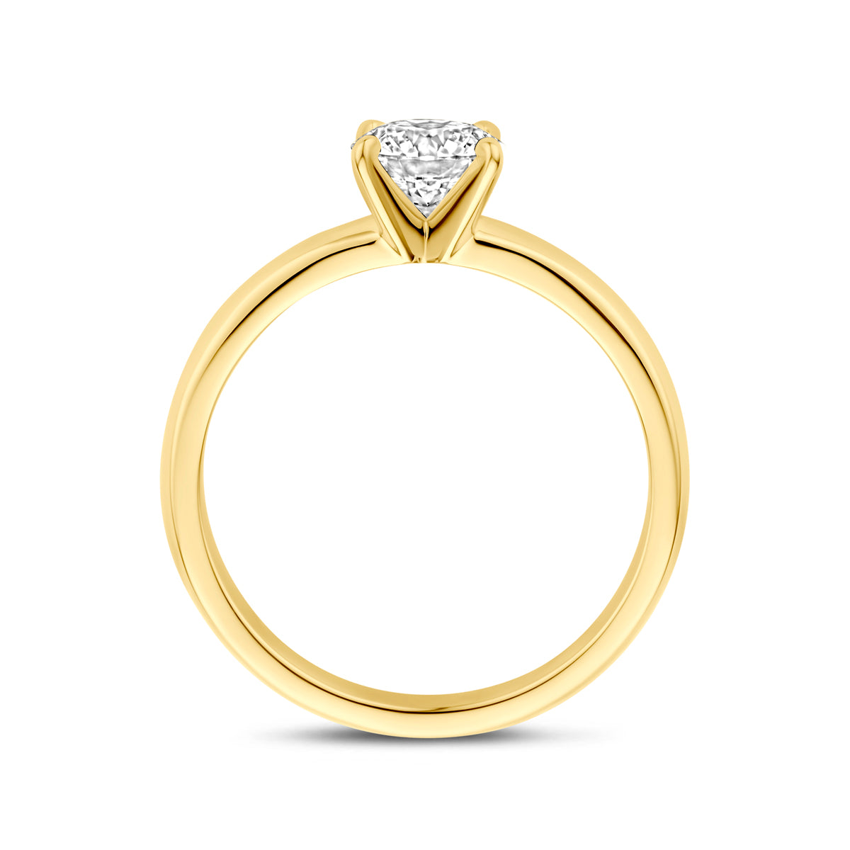 14k Goud Lab Diamant Ring 0.75ct