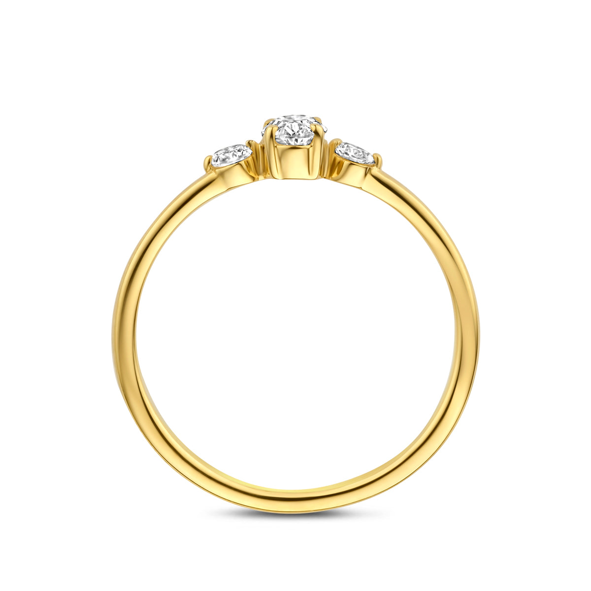 14k Goud Lab Diamant Ring 0.34ct