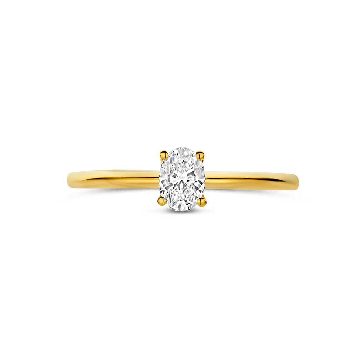 14k Goud Lab Diamant Ring 0.30ct
