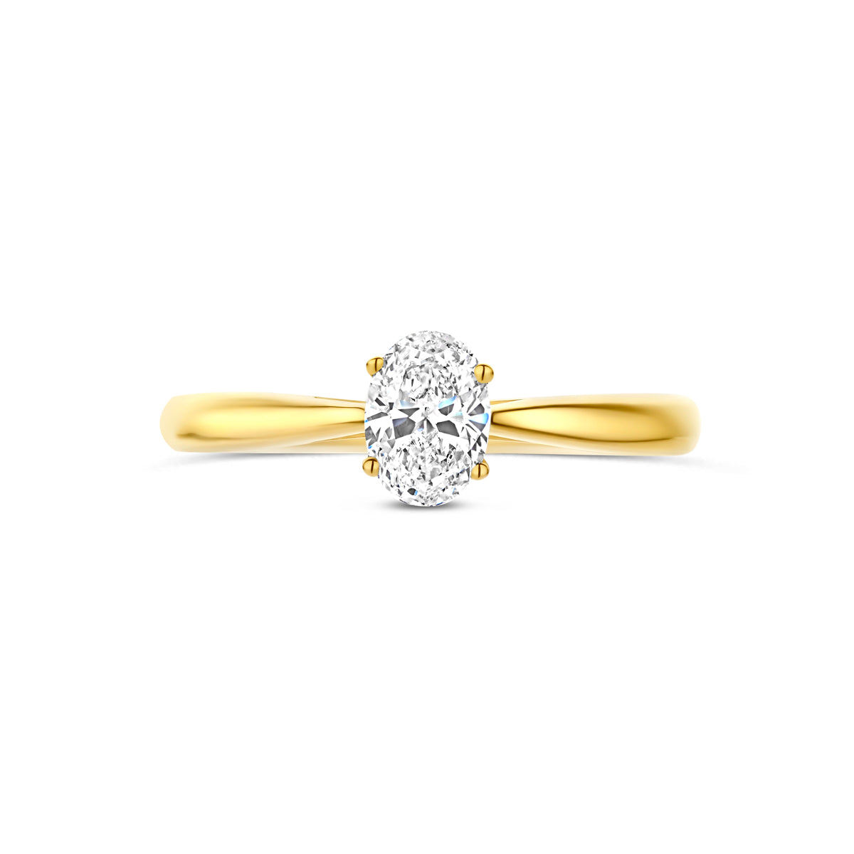 14k Goud Lab Diamant Ring 0.50ct