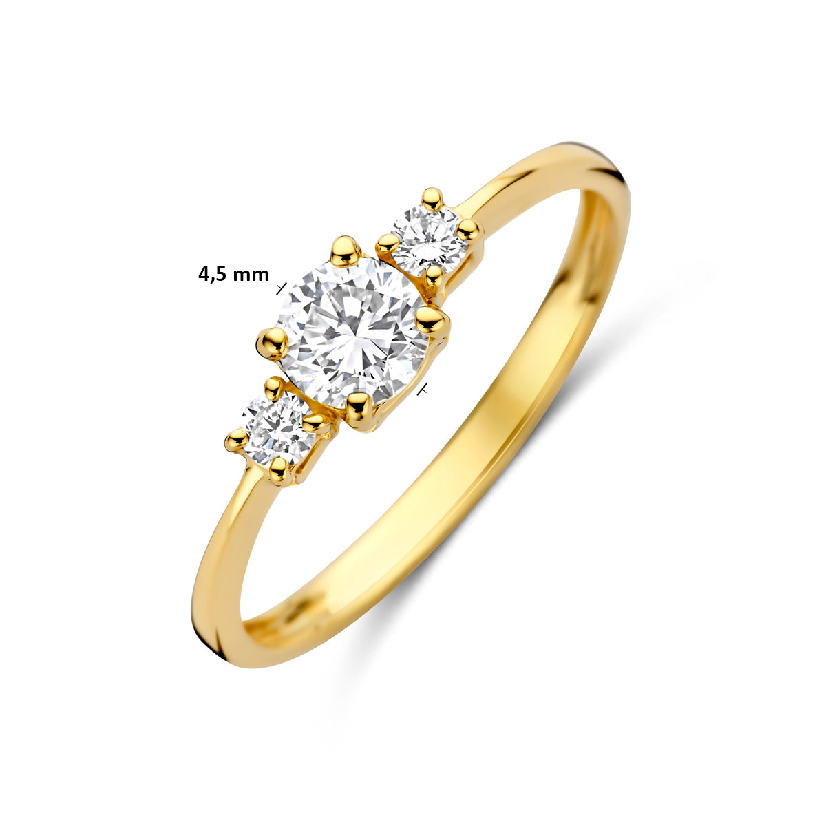14k Goud Lab Diamant Ring 0.50ct