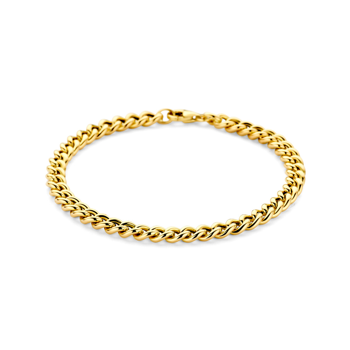 14k Goud Armband Gourmette 5,2mm 19 cm