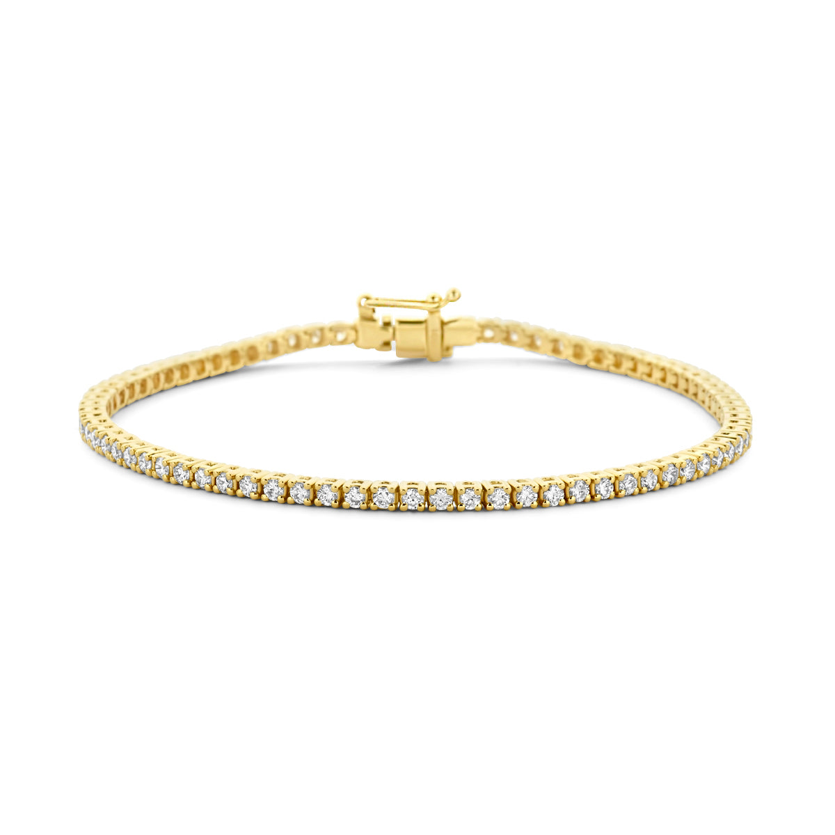 14k Goud Tennisarmband Diamant 2.00ct H SI 2,3mm 17,5 cm