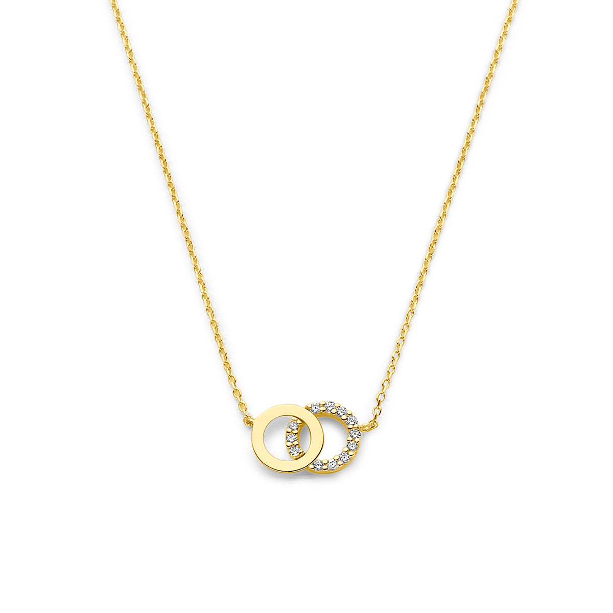 14k Goud Collier Zirkonia 40 - 42 - 44 cm