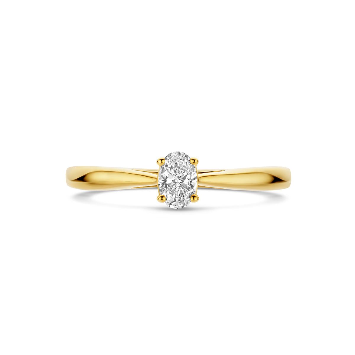 14k Goud Ring Lab Grown Diamant 0.25ct H SI