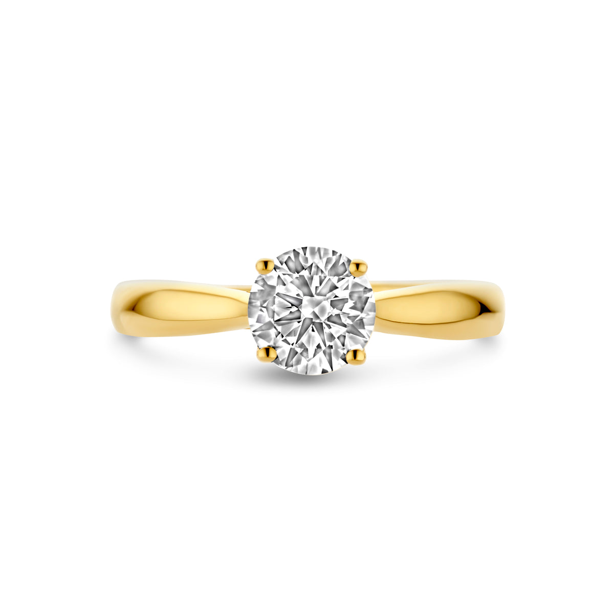 14k Goud Ring Lab Grown Diamant 1.00ct H SI