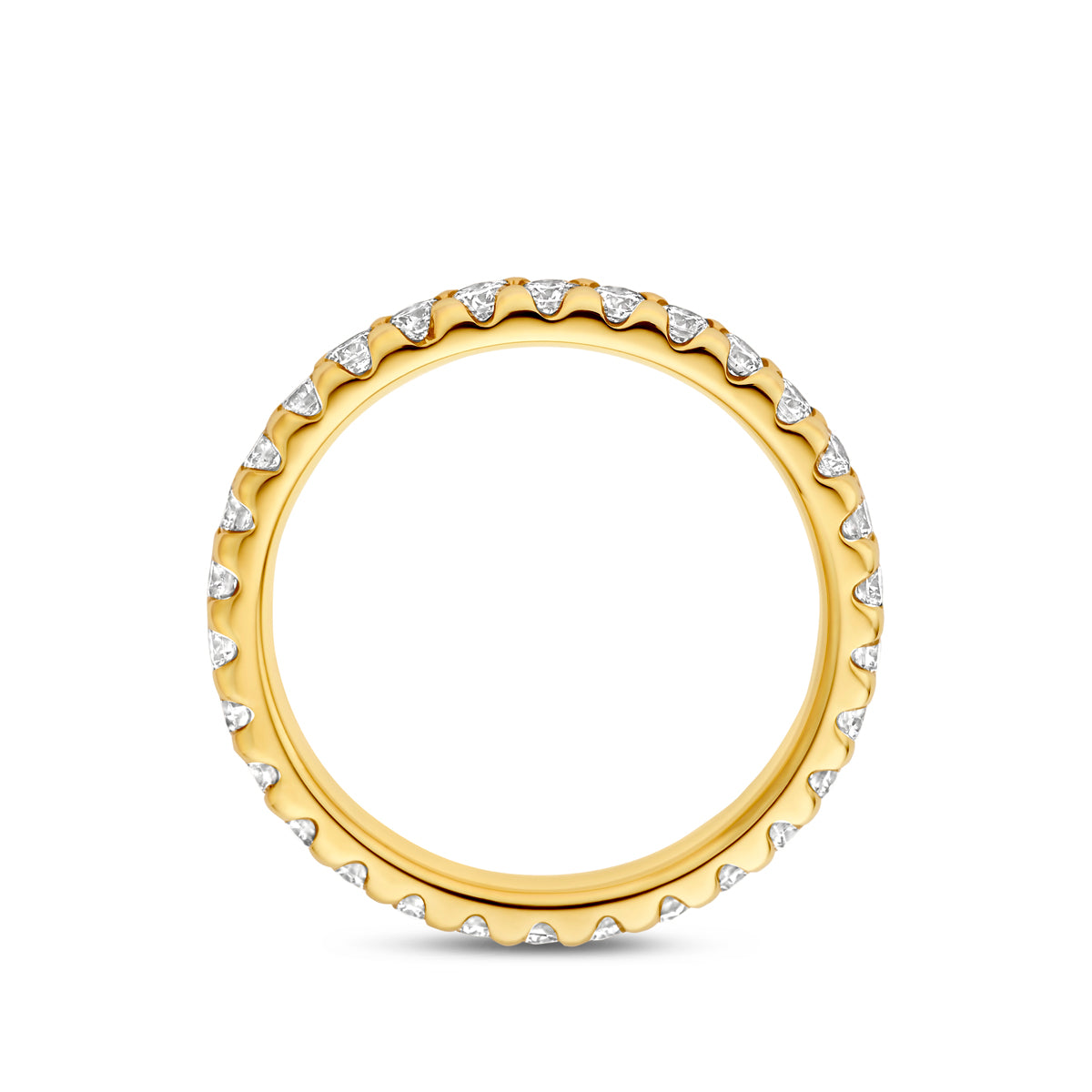 14k Goud Ring Lab Grown Diamant 1.00ct F VS