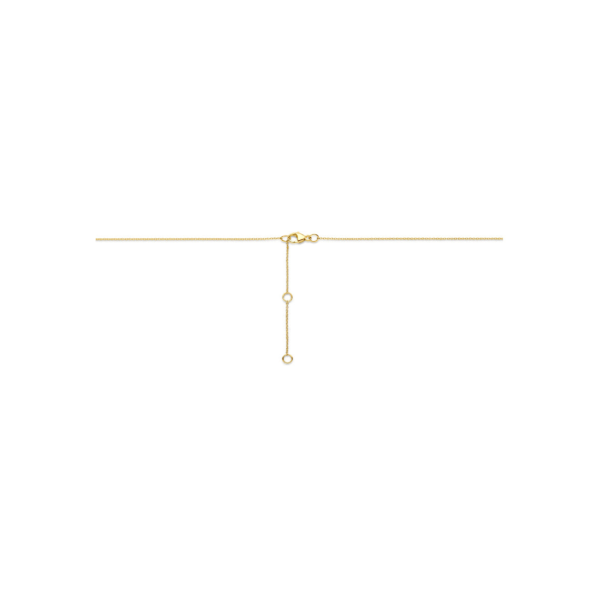 14k Goud Collier Lab Grown Diamant 0.65ct g vs 41 - 43 - 45 cm