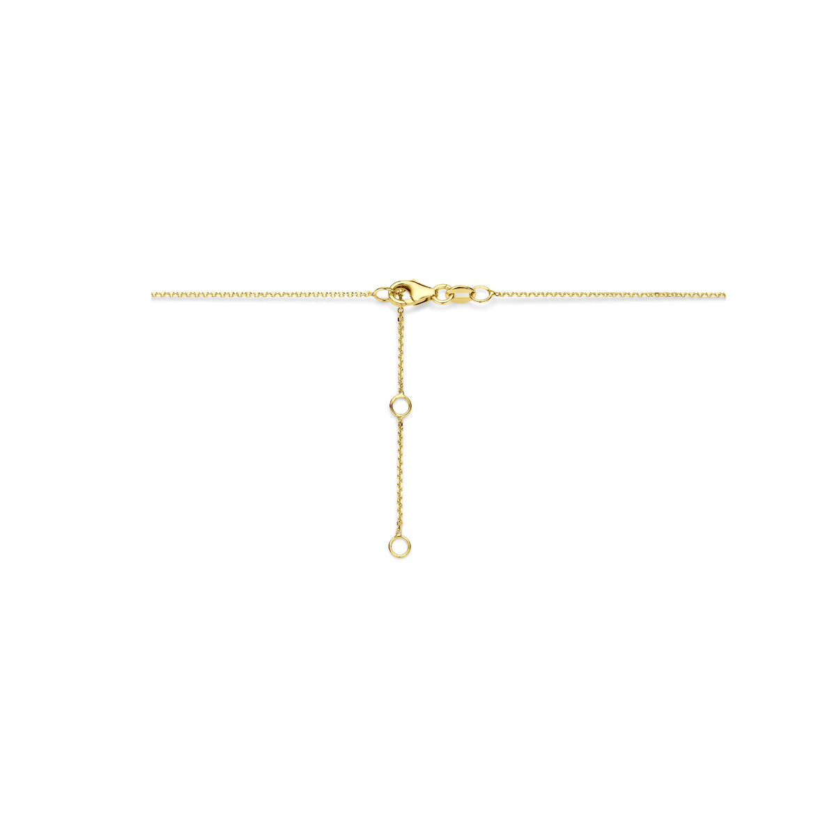 14k Goud Collier Lab Grown Diamant 0.1ct g vs 40 - 42 - 44 cm