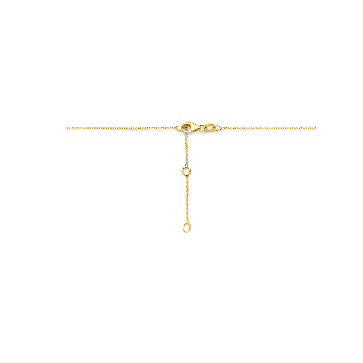 14k Goud Collier Hart Zirkonia 41 - 43 - 45 cm