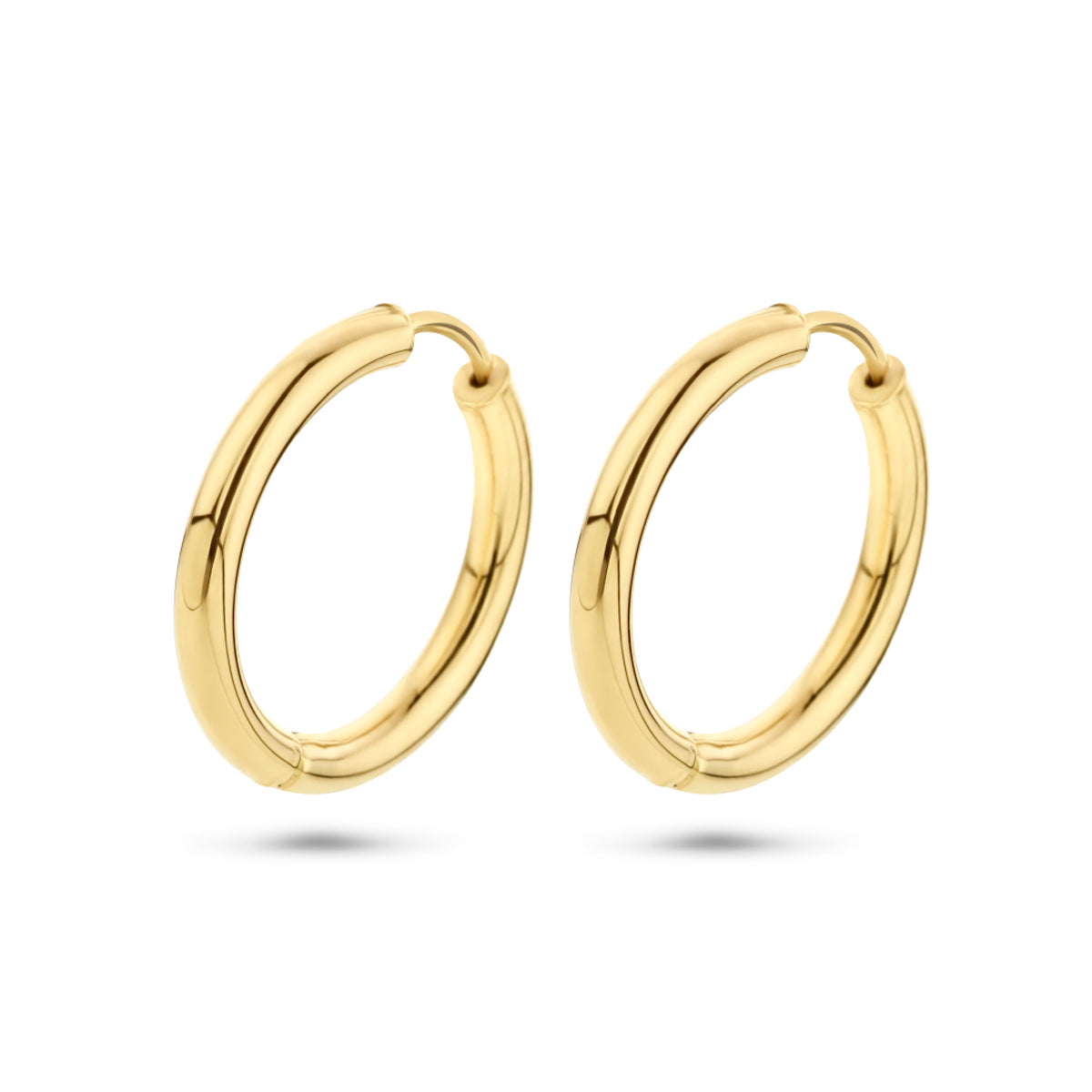 14k Goud Klapoorringen 2,5mm Ronde Buis