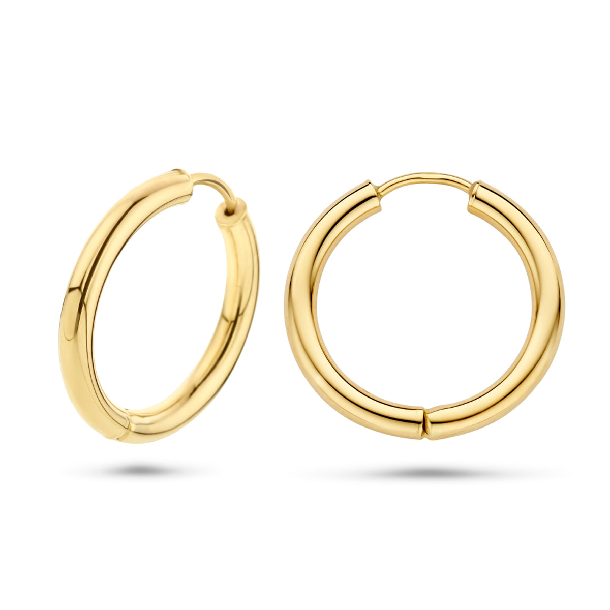 14k Goud Klapoorringen 2,5mm Ronde Buis