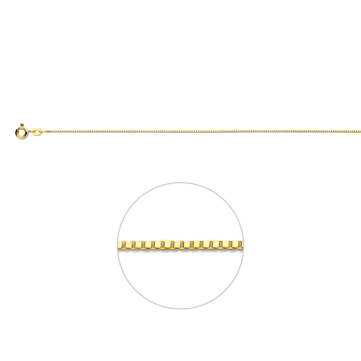 Venetiaans 0,8 mm 14K geelgoud geel