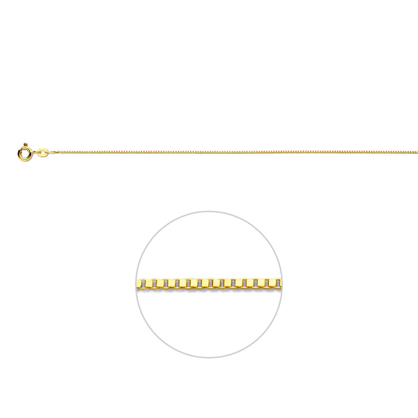 Venetiaans 0,8 mm 14K geelgoud geel