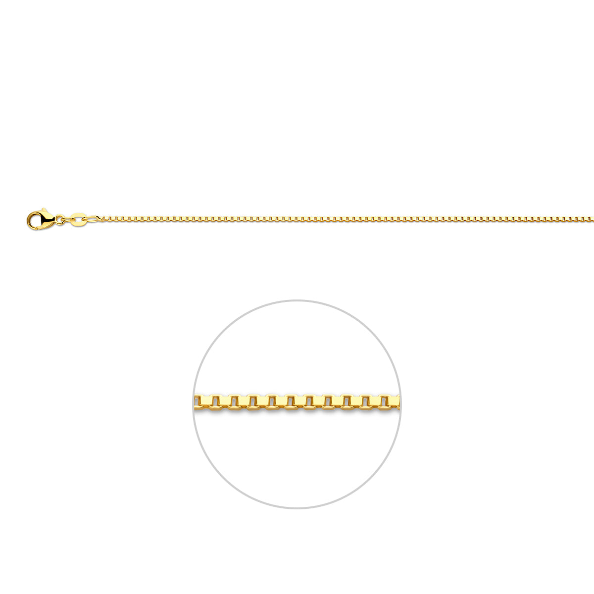Venetiaans 1,2 mm 14K geelgoud geel