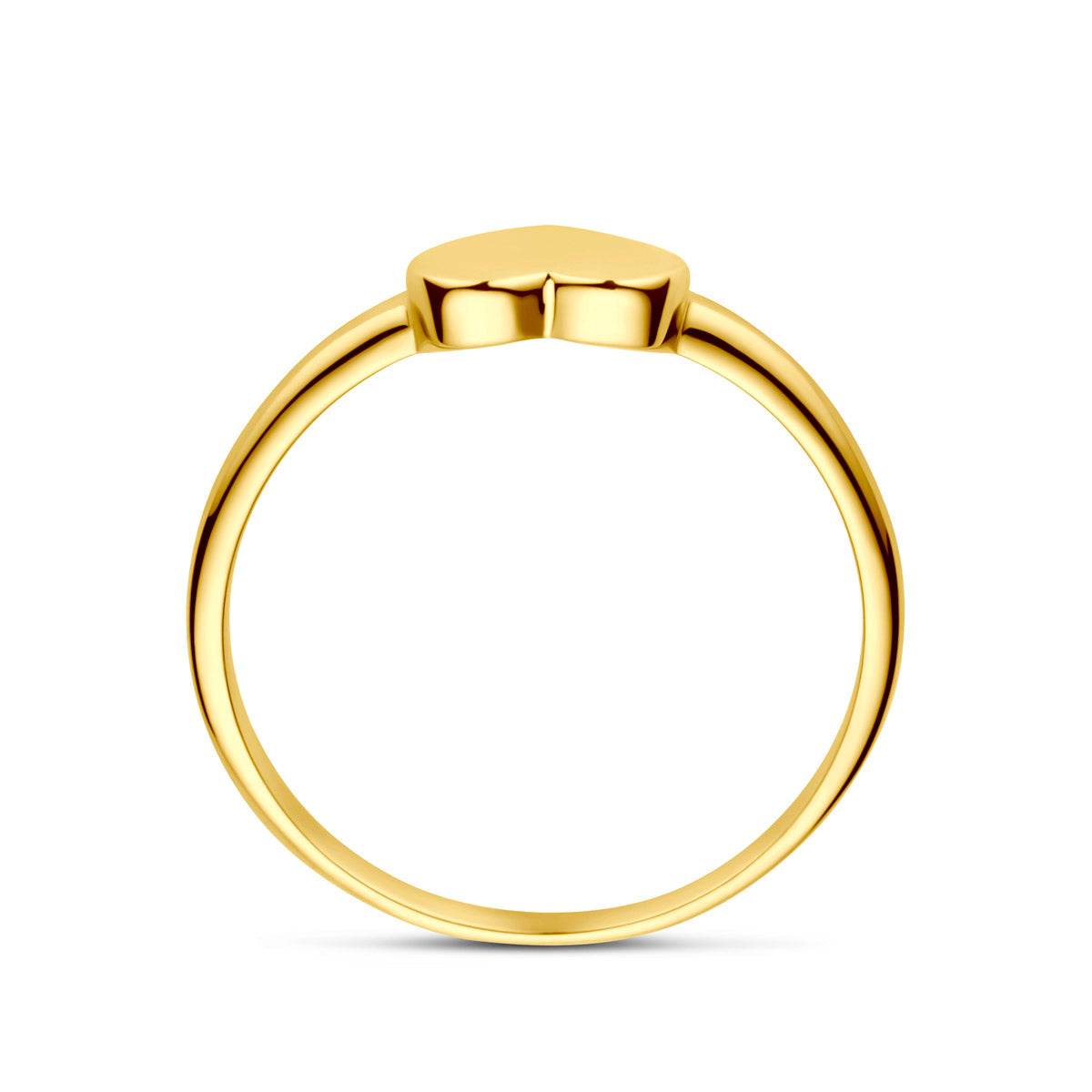 9k Goud Ring Hart