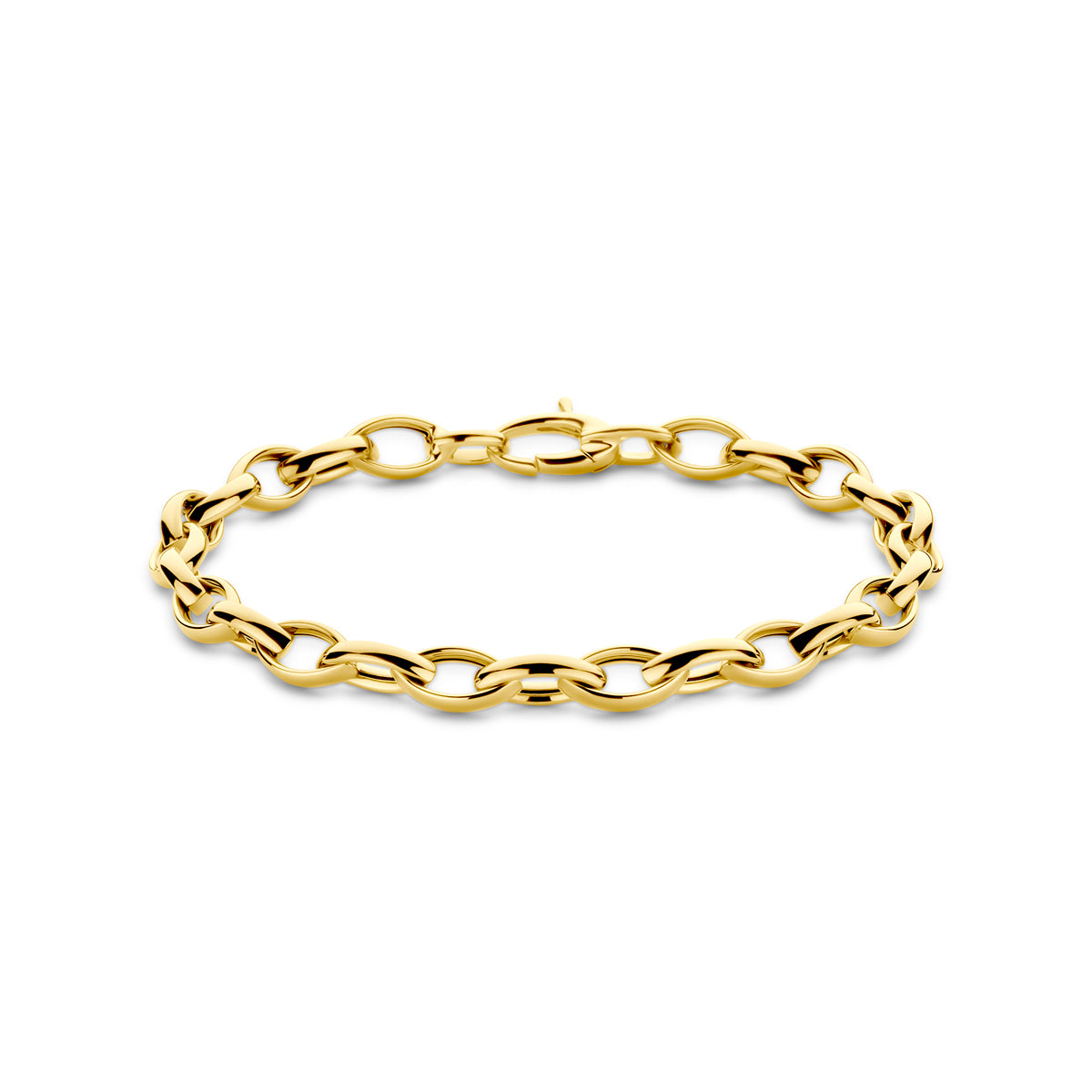 9k Goud Armband 6mm 19,5 cm