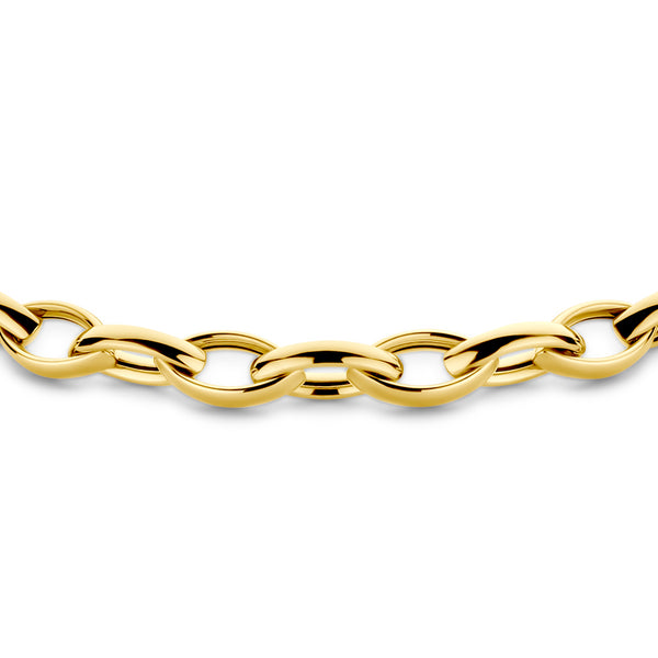 9k Goud Collier 6mm 45 cm