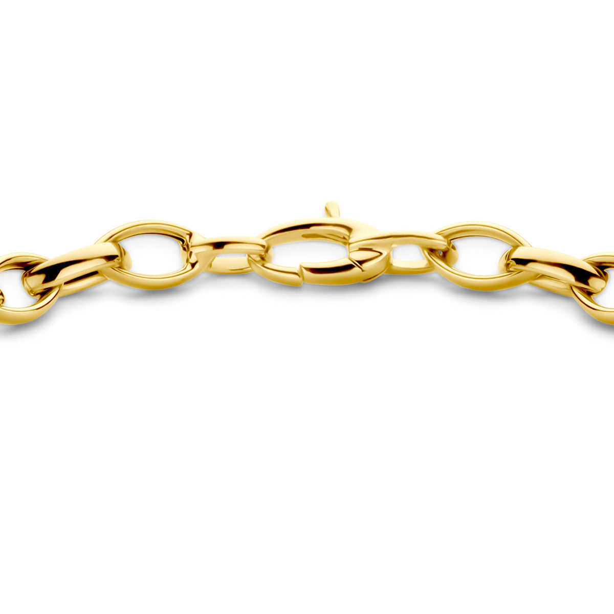 9k Goud Collier 6mm 45 cm