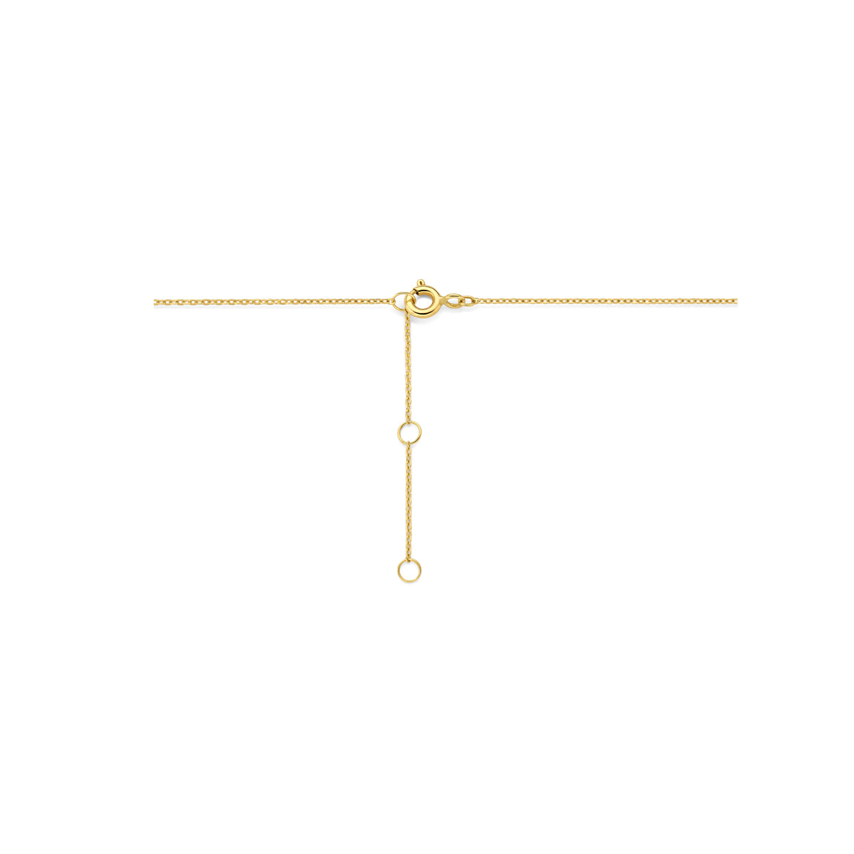 9k Goud Collier Zirkonia 40 - 42 - 44 cm