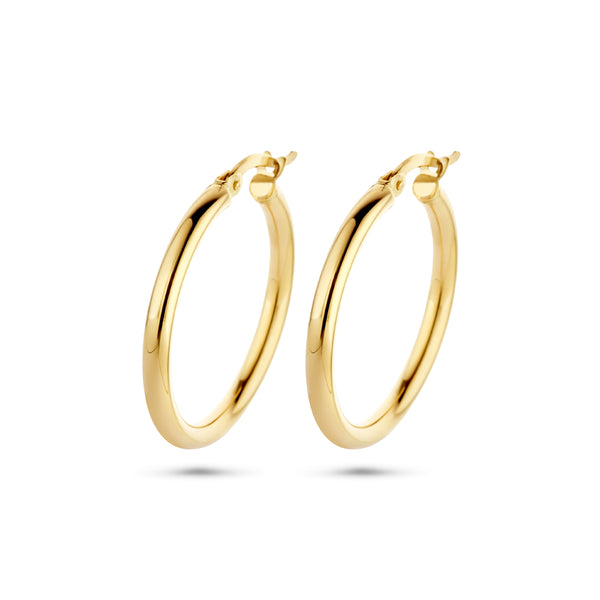 9k Goud Hefboomsluiting Oorring