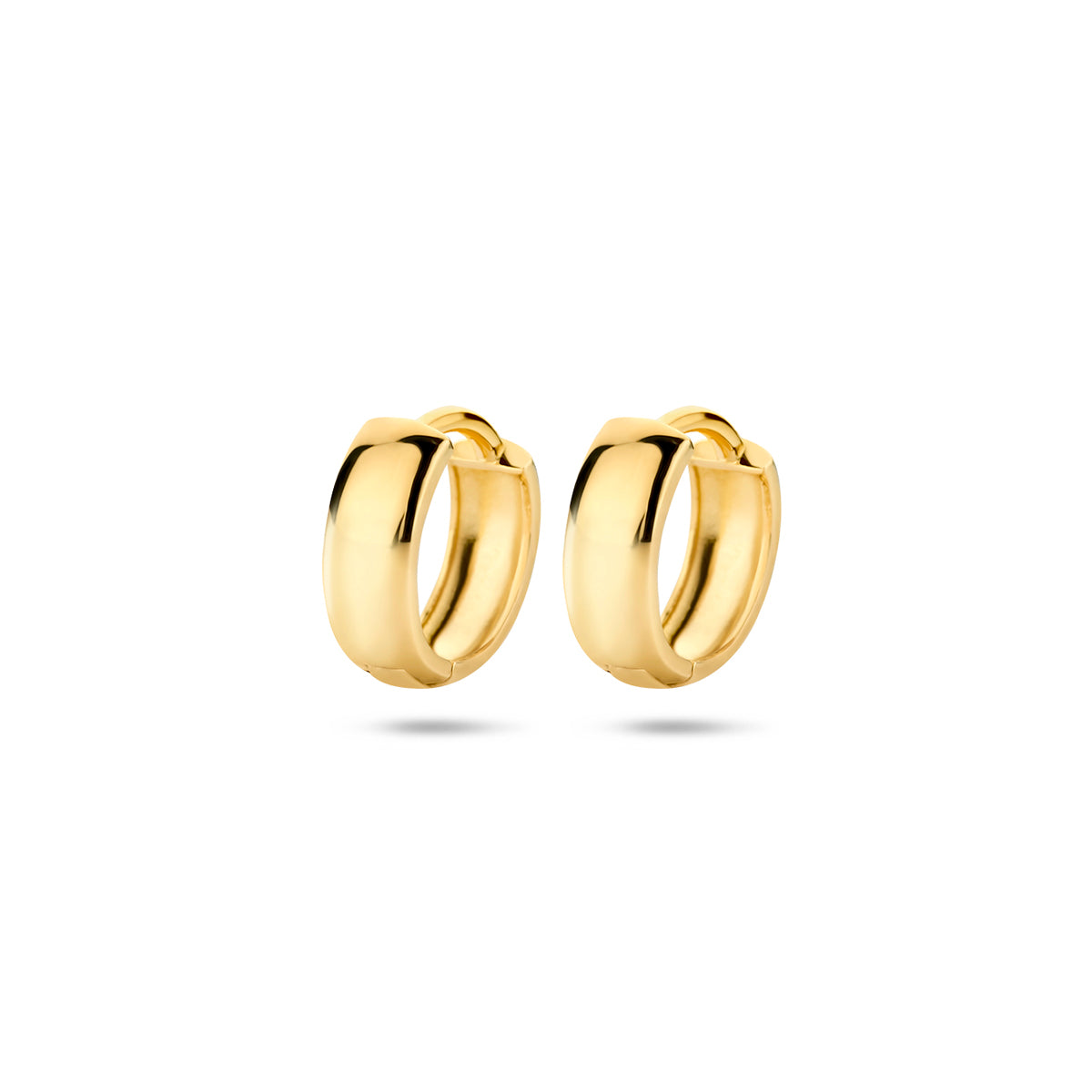 9k Goud Klap Creool 12x3.2mm