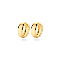 9k Goud Klap Creool 12x3.2mm