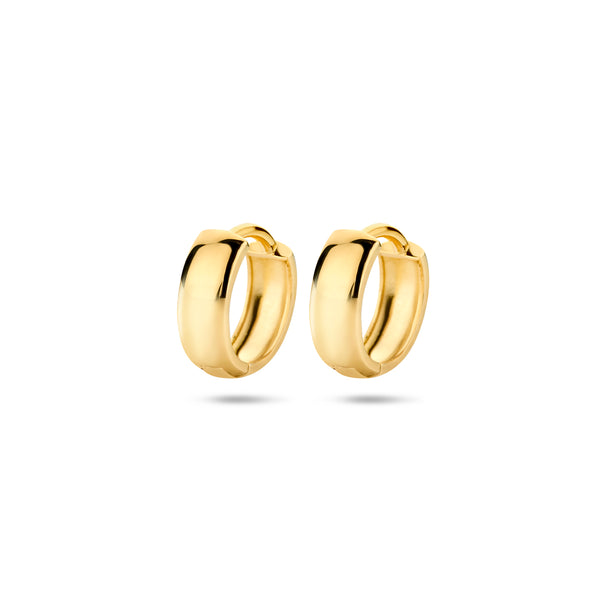 9k Goud Klap Creool 12x3.2mm