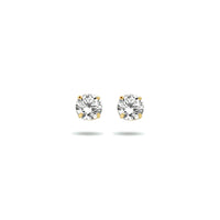 9k Goud Zirkonia Oorknop