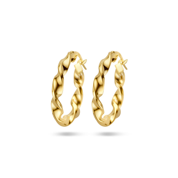 9k Goud Oorring 20.5x3mm
