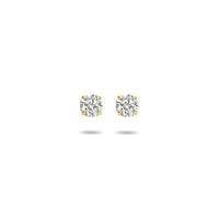 9k Goud Zirkonia Oorknop