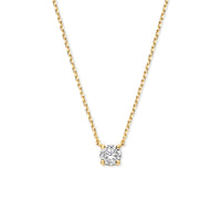 9k Goud Zirkonia Collier 40-42-44cm
