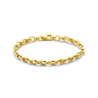 9k Goud Karabijnsluiting Armband 5.0mm