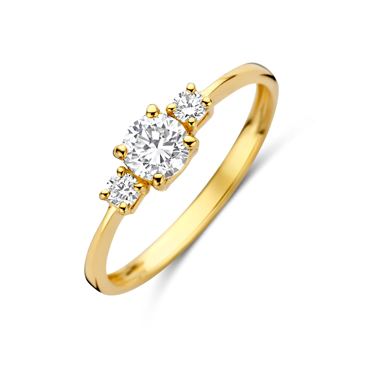 14k Goud Lab Diamant Ring 0.50ct