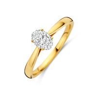 14k Goud Lab Diamant Ring 0.50ct
